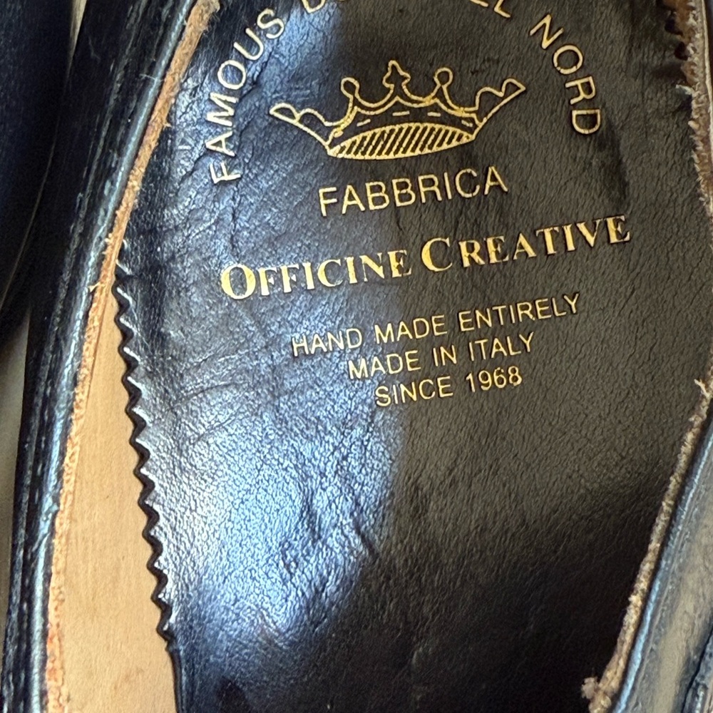 NWOT Officine Creative men’s Black Leather Oxfords - Picture 2 of 12